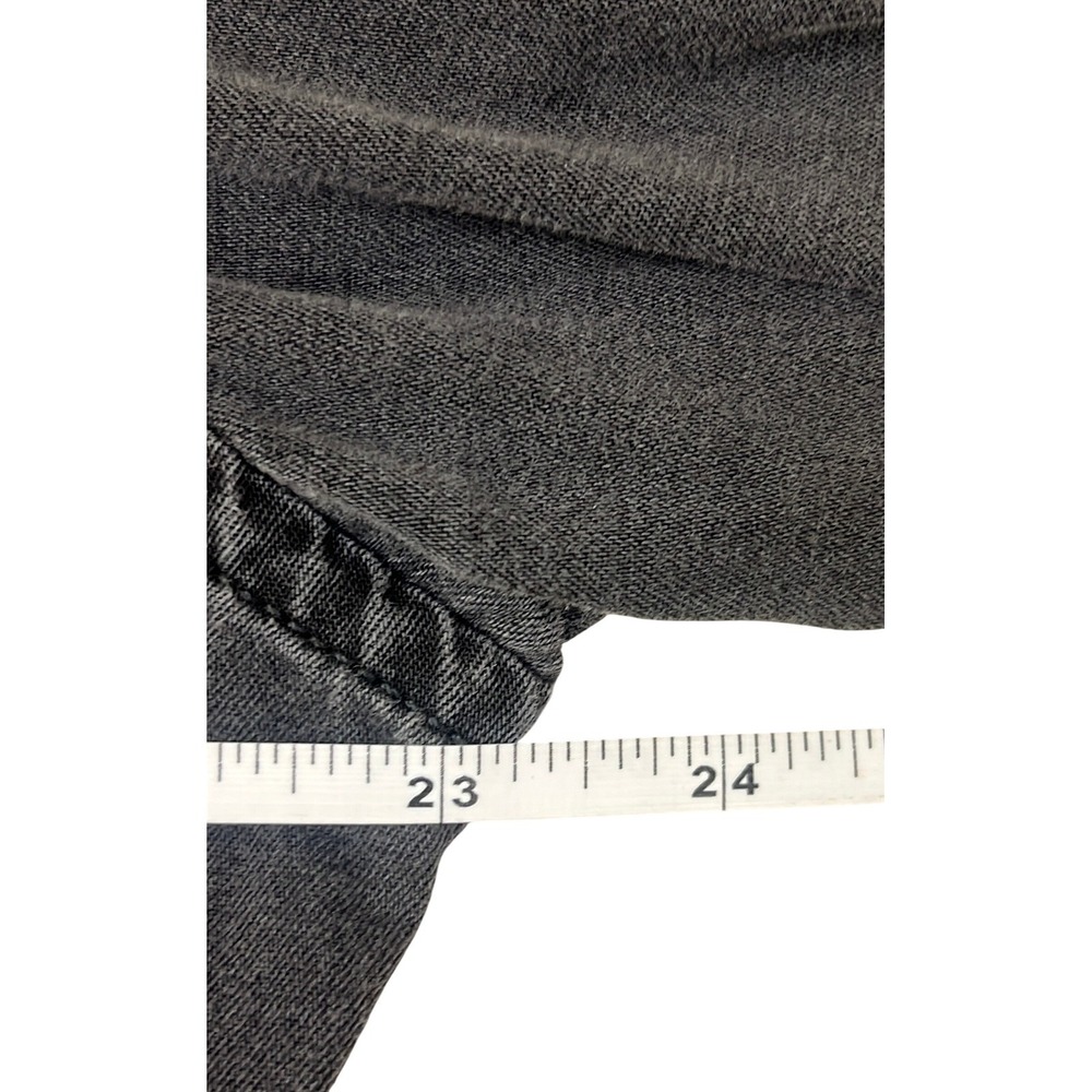 UNTUCKit Mens Large Black Denim Button Down Shirt Long Sleeve Cotton Workwear - Picture 6 of 11